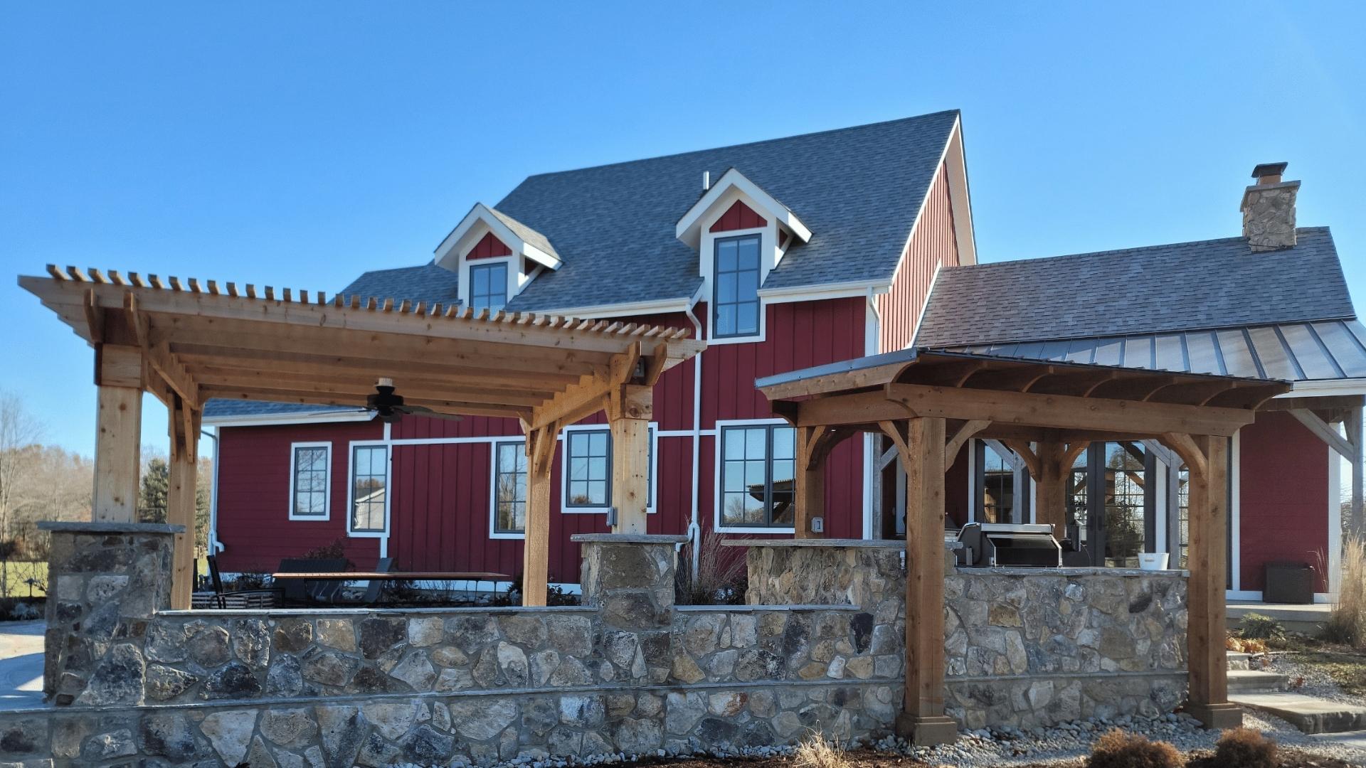 Outdoor pergola and pavilion